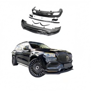 Kit carrosserie de haute qualité pour Mercedes-Benz GLS600 <span class=keywords><strong>Maybach</strong></span> 20-22, style LD, pièces automobiles, lèvre avant, diffuseur arrière, fibre de carbone - Product Image 1