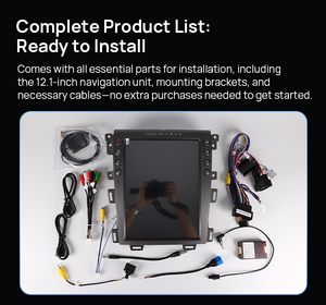 Autoradio Android 14 per <span class=keywords><strong>Ford</strong></span> <span class=keywords><strong>Edge</strong></span> 2011-2014 12.1 pollici Tesla tipo schermo verticale autoradio Carplay con schermo climatizzatore - Product Image 6