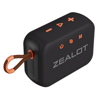 Haut-parleur de douche portable ZEALOT S75 15W 16W avec subwoofer, son Hifi de qualité supérieure pour l'extérieur, double appairage sans fil, vente en gros
