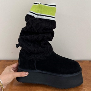 Nouveautés 2026 Automne Hiver Bottes de neige chaudes thermiques pour femmes, à semelle épaisse antidérapante, décontractées, hauteur genou, haute qualité - Product Image 5