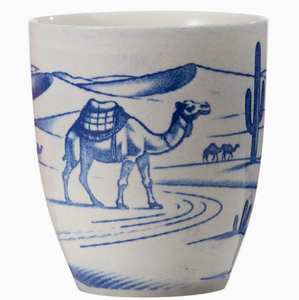 <span class=keywords><strong>Taza</strong></span> de café de cerámica sin asa estilo arte de arena con diseño de camello del desierto exótico, <span class=keywords><strong>taza</strong></span> de degustación bajo esmalte de Oriente Medio para Latte - Product Image 5