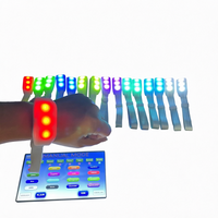 Bracelet lumineux LED NOUVELLE ARRIVÉE ABS+Silicone Forme rectangulaire Fêtes 3 modes d'éclairage Lumineux Clignotant - pour Anniversaire Saint-Valentin