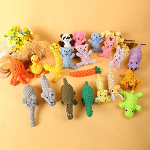ของเล่นสุนัขเชือกฝ้ายหลากหลายดีไซน์ขายดี ของเล่นสัตว์เลี้ยงแบบตุ๊กตา ของเล่นเคี้ยวสำหรับสุนัข - Product Image 2
