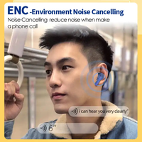 Earphone ANC+ENC BT 5.3 Laris Manis, Peredam Kebisingan Panggilan, Olahraga, IPX7, Nirkabel