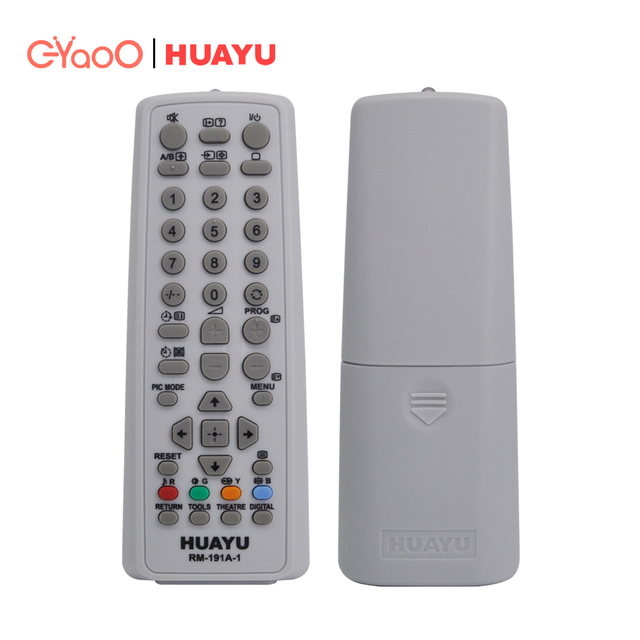 HUAYU RM-191A Gray Replacement Wireless Led Backlight TV Universal Remote Control for Old TV Set LCD LED CRT Color TV