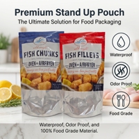 Sachet Doypack Personnalisé Refermable avec Fermeture Ziplock, Qualité Alimentaire, pour Snacks, Emballage Plastique Givré, Étanche, Zip, Mylar, Thermoscellable