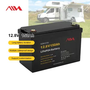 RVおよび太陽エネルギー貯蔵用の充電式12v150ahLifepo4リチウム電池パックディープサイクル