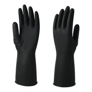 Guantes de látex personalizados al por mayor de fábrica Guantes de cocina impermeables industriales para limpieza - Product Image 1