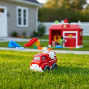 Camion de pompiers jouet pour enfants, véhicule en plastique, voiture de secours d'urgence, emballé sous film BOPP - Product Image 3