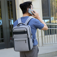 Tas Ransel Bisnis Multifungsi Anti Air OEM Golden Supplier, Tas Laptop Promosi Harga Murah dengan Ritsleting untuk Perjalanan