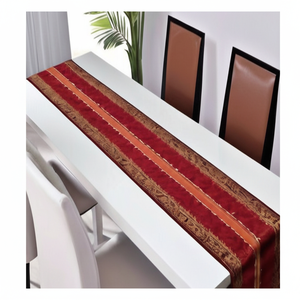 Chemin de table en coton jacquard de qualité supérieure Décor rustique pour les repas à la ferme pour les mariages et les rassemblements saisonniers - Product Image 1
