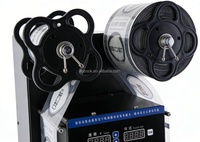 Scelleuse de gobelets de table haute vitesse 90 95 98 mm, machine de scellage automatique commerciale pour gobelets PP pour salons de thé