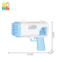 CZ été extérieur enfants Bubble Shooter automatique électrique Machine à bulles avec 36 trous en plastique Bunnle Gun