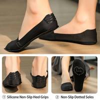 Atmungsaktive, Schweißabsorbierende, Dünne, Unsichtbare Eisseide Rutschfeste Knöchelsocken für Ballerinas, Loafer und Absatzschuhe - Tägliche Nylon-Socken