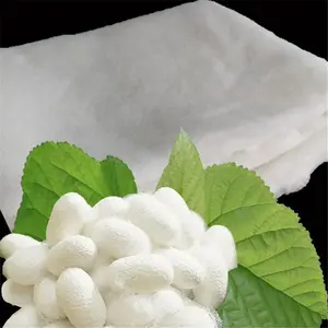 wholesale recycle natural white 100% Mulberry Silk fiber for pillow quilt or spinning