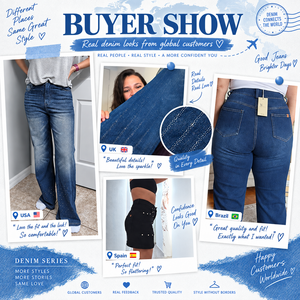 Pantalon en jean tricoté écoresponsable en coton riche, respirant et doux au toucher pour femme – Fabricant de vêtements durables - Product Image 6