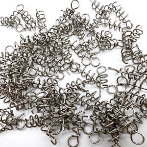 Ver de pêche manivelle crochet goupille de centrage appâts de pêche leurre souple plates-formes loquet fixe aiguille ressort torsion serrure accessoires - Product Image 6