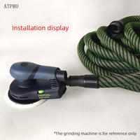 Пластиковый шланг 10 м для пылесоса Festool Mirka, для шлифовальных машин по дереву, беспроводной электрический, 240В