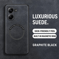 Funda de Cuero PU de Lujo para Xiaomi POCO X7 Pro, Protector de TPU Premium Agradable al Tacto, Carga Inalámbrica Magnética, Nueva