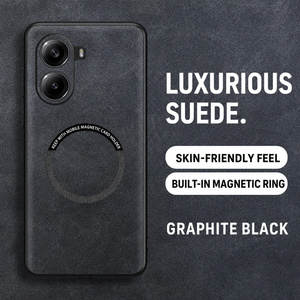 Custodia di Lusso in Pelle PU per Xiaomi POCO X7 Pro, con <span class=keywords><strong>Bumper</strong></span> in TPU Delicato sulla Pelle e Ricarica Wireless Magnetica, Nuova - Product Image 2