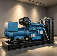 Générateur diesel à châssis ouvert de 500 kW avec moteur Weichai, panneau de commande de démarrage automatique, unité d'alimentation de secours robuste