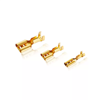 Câble audio audiophile plaqué or OFC haute pureté série WBT-065X Allemagne avec bornes à sertir à froid et connecteurs fourchettes