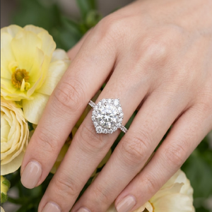 Anillo de Compromiso de Diamantes de Oro Blanco Sólido de 18k con Certificado IGI de 0.65 CT, Venta al por Mayor en Hong Kong, Regalo de Boda para Mujer - Product Image 2