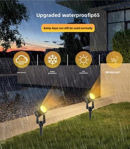 Lampe solaire de <span class=keywords><strong>jardin</strong></span> en ABS LED 4W, projecteur solaire haute luminosité, lumière décorative rotative pour <span class=keywords><strong>jardin</strong></span> et cour - Product Image 6