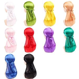Bán Buôn Durags Cho Nam Giới Biểu Tượng Tùy Chỉnh Mượt Durags Lụa Bandana Thiết Kế Durags Doo Rag Dài Đuôi - Product Image 2