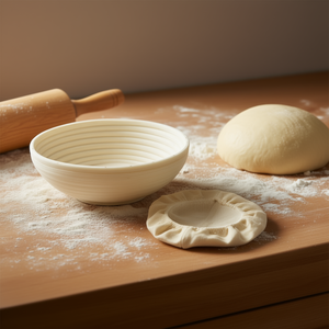 Proofing <b>Basket</b> Heart Design With Cover For <b>Bread</b> Proofing 24 Cm Baking Tool - Product Image 3