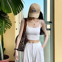 Haut court séduisant sans bretelles pour femme, style sportif avec nœud, en tricot écologique, respirant, haute élasticité, idéal pour l'été