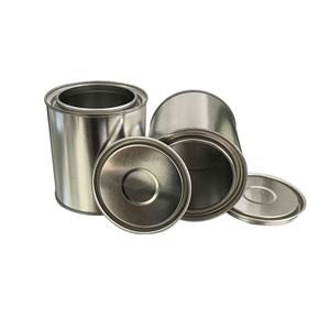 TIANSHI 250ml Réservoir <span class=keywords><strong>PVC</strong></span> <span class=keywords><strong>Tuyau</strong></span> Convoyeur Bande Colle Seau Durable Métal Matériel Blanc Fer Blanc Flip Top Cap Plain Iron - Product Image 4