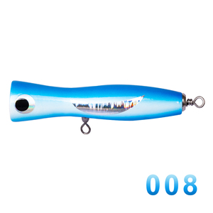 Hunthouse Señuelo <span class=keywords><strong>Popper</strong></span> de alta calidad Pesca de agua salada Cebo duro Señuelo de madera Big <span class=keywords><strong>Popper</strong></span> Trolling Señuelos de pesca - Product Image 6