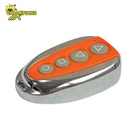 Control Remoto Universal de 4 Botones con Marco Metálico de 315MHz/433MHz, Fácil de Reemplazar la Batería, Copia Cara a Cara, Superventas