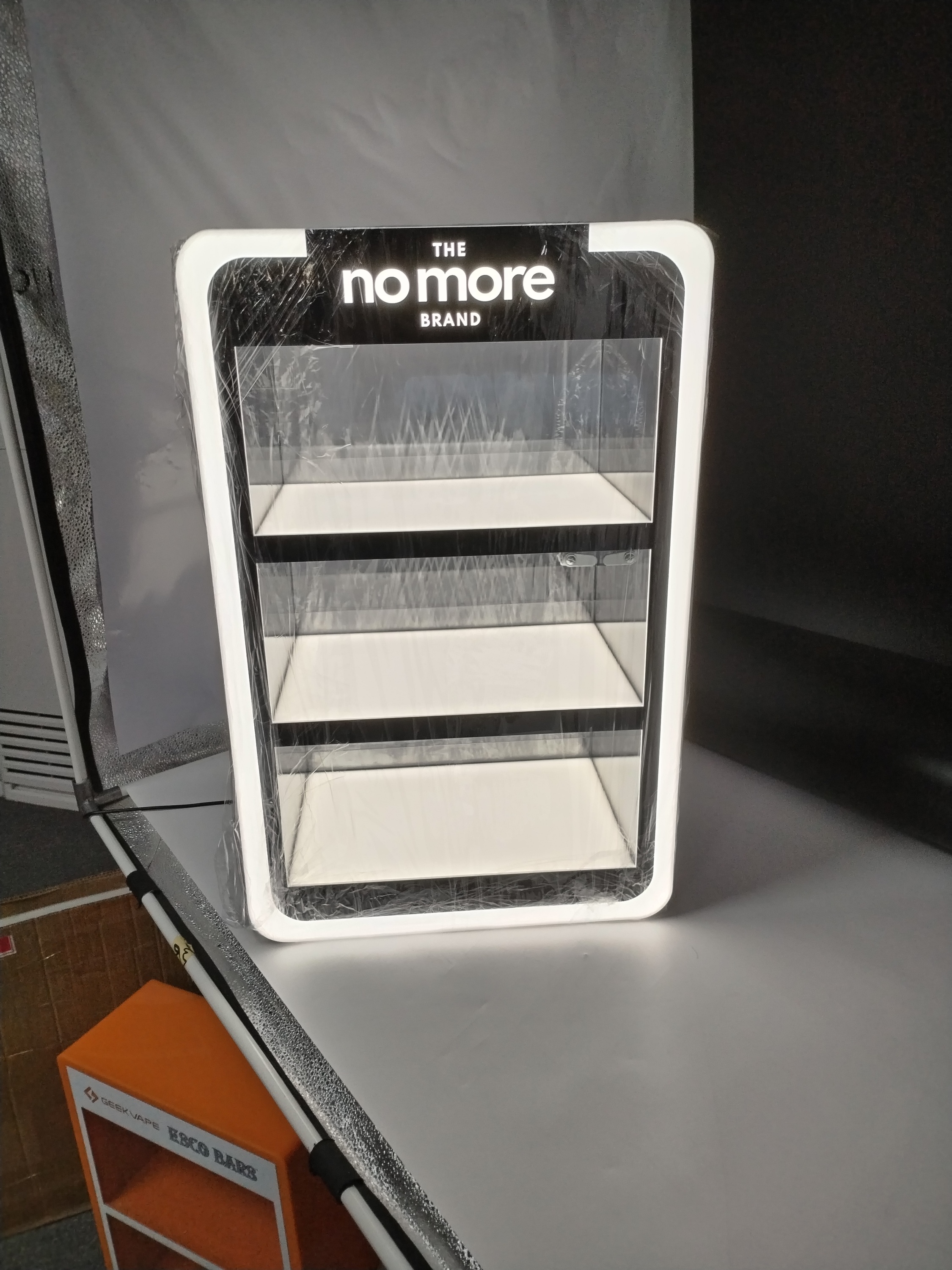 Apache Custom Acrylic Floor Cigarette Tobacco with LED Light Display Stand for Gas Station — view 5