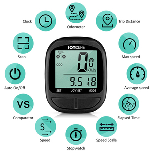 Ordenador de bicicleta, odómetro velocímetro y con cable resistente al agua, cronómetro, Ordenador de bicicleta con pantalla LED para ciclismo al aire libre - Product Image 3