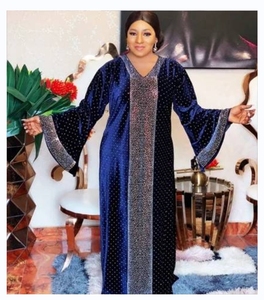 H & <span class=keywords><strong>D</strong></span> robes africaines en velours pour femmes <span class=keywords><strong>2022</strong></span> <span class=keywords><strong>automne</strong></span> afrique vêtements longue musulmane Maxi <span class=keywords><strong>robe</strong></span> de haute qualité africaine - Product Image 1