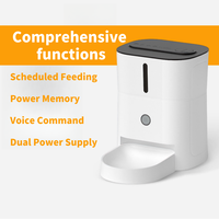Distributeur de nourriture intelligent pour animaux de compagnie, WiFi, distribution programmée, 3L, sans BPA, accessoires pour chiens avec protection anti-mastication pour usage domestique