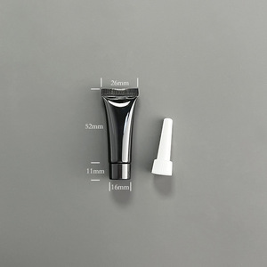 3g 5ml 10ml 20ml 30ml 40ml Empty Black <b>Silver</b> Gloss Squeeze Packaging Tube <b>Eye</b> Cream Cosmetic 15ml with Needle Nose Applicator - Product Image 3