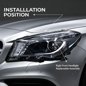 Accessori Carrozzeria, Fari, Sistema di Illuminazione Automobilistica per <span class=keywords><strong>Mercedes</strong></span> <span class=keywords><strong>Benz</strong></span> <span class=keywords><strong>CLA</strong></span> 117 2013-2015 OE A1179066300 A11799066400 - Product Image 3