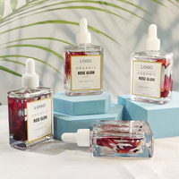 Huile Multi-Usages 100% Pure Biologique Naturelle à Pétales pour Ongles, Corps et Cheveux avec Pétales, Huile Essentielle de Rose pour la Peau Marque Privée