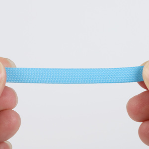 Cordones Personalizados para <span class=keywords><strong>Airforce</strong></span> <span class=keywords><strong>1</strong></span> Blancos, Cordones Planos Trenzados Multicolores de Poliéster y Plástico, Cordones Blancos de 8mm de Ancho para Deporte - Product Image 4