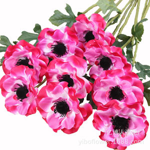 A-793 <span class=keywords><strong>Fiore</strong></span> Artificiale di Anemone Marino Bianco Singolo per Decorazione Interna Casa e Matrimonio - Product Image 5