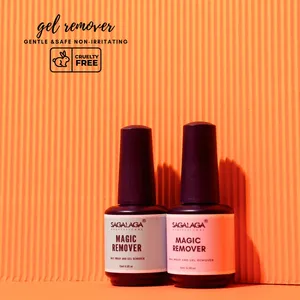 Custom logo Nail Gel Polish Magic Remover soft gel tips Remover Easy remove prss on nail tips uv gel with customization