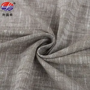 Customizable Organic Anti Pill Plain Linen viscose Fabric for shirt dress