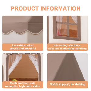 Tente pour enfants, tente de jeu nordique pour bébé, tente <span class=keywords><strong>tipi</strong></span>, tente de jeu pour enfants, tente de princesse avec fenêtres - Product Image 3