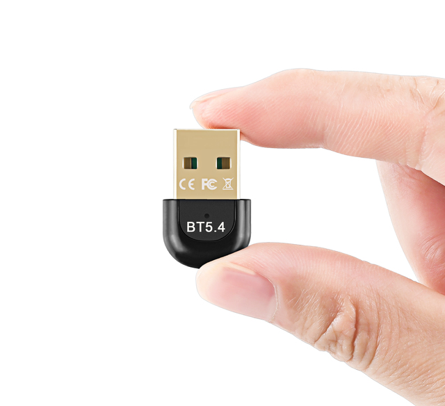 Wireless Usb Adapter BT5.4 Usb Dongle Free Driver Mini BT Receiver Transmitter for Computer Speaker V5.4