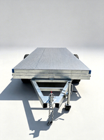 Remorques plates Aoemai personnalisables, pour le transport de voitures, haute capacité de charge avec rampes