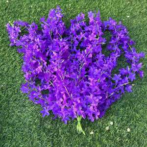 SEASON Guirnalda de flores de glicinia colgantes artificiales para decoración de bodas al aire libre vid de seda Lila - Product Image 2