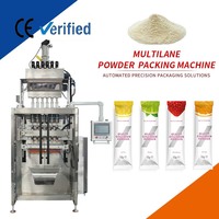 CE Automatische Multi-lane 5g-15g Sachet 6 Lanes Voedingsvezel & Maaltijdvervangende Poeder Stick Verpakkingsmachine